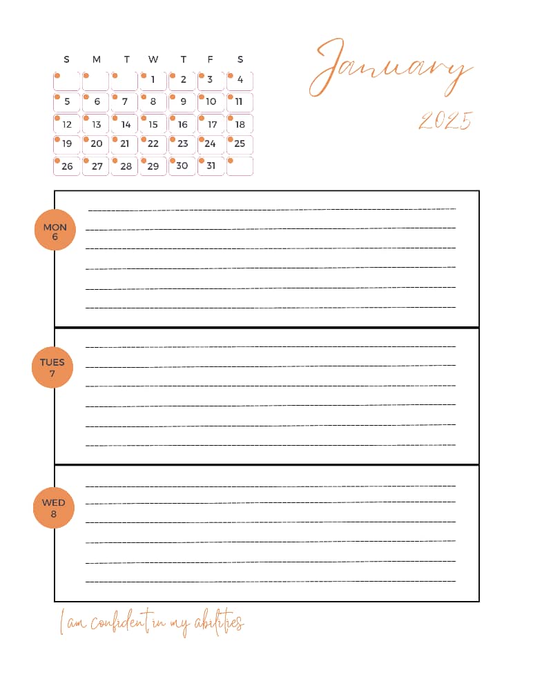 18 Month Planner June 2024- Dec 2025