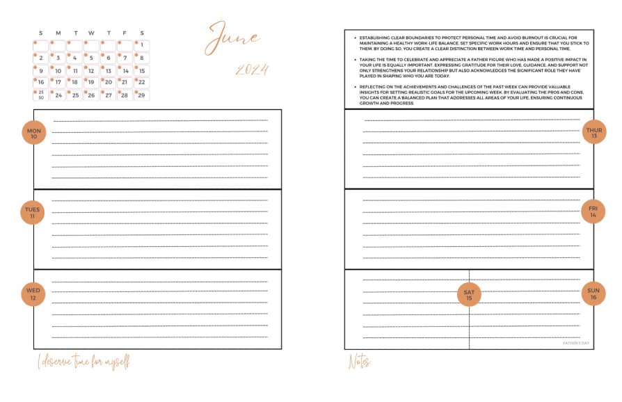 18 Month Planner June 2024- Dec 2025