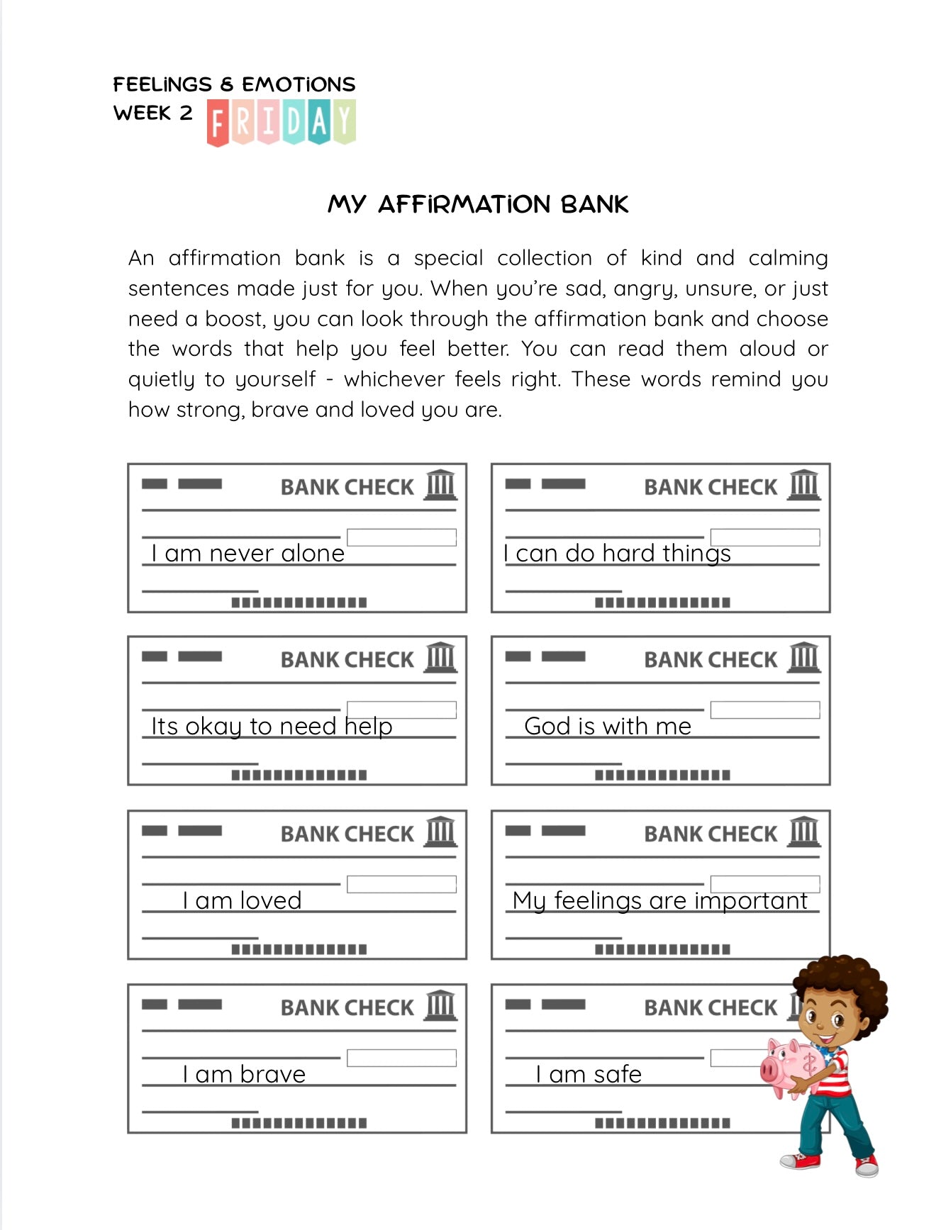 I AM ONE OF ONE - Children Workbook