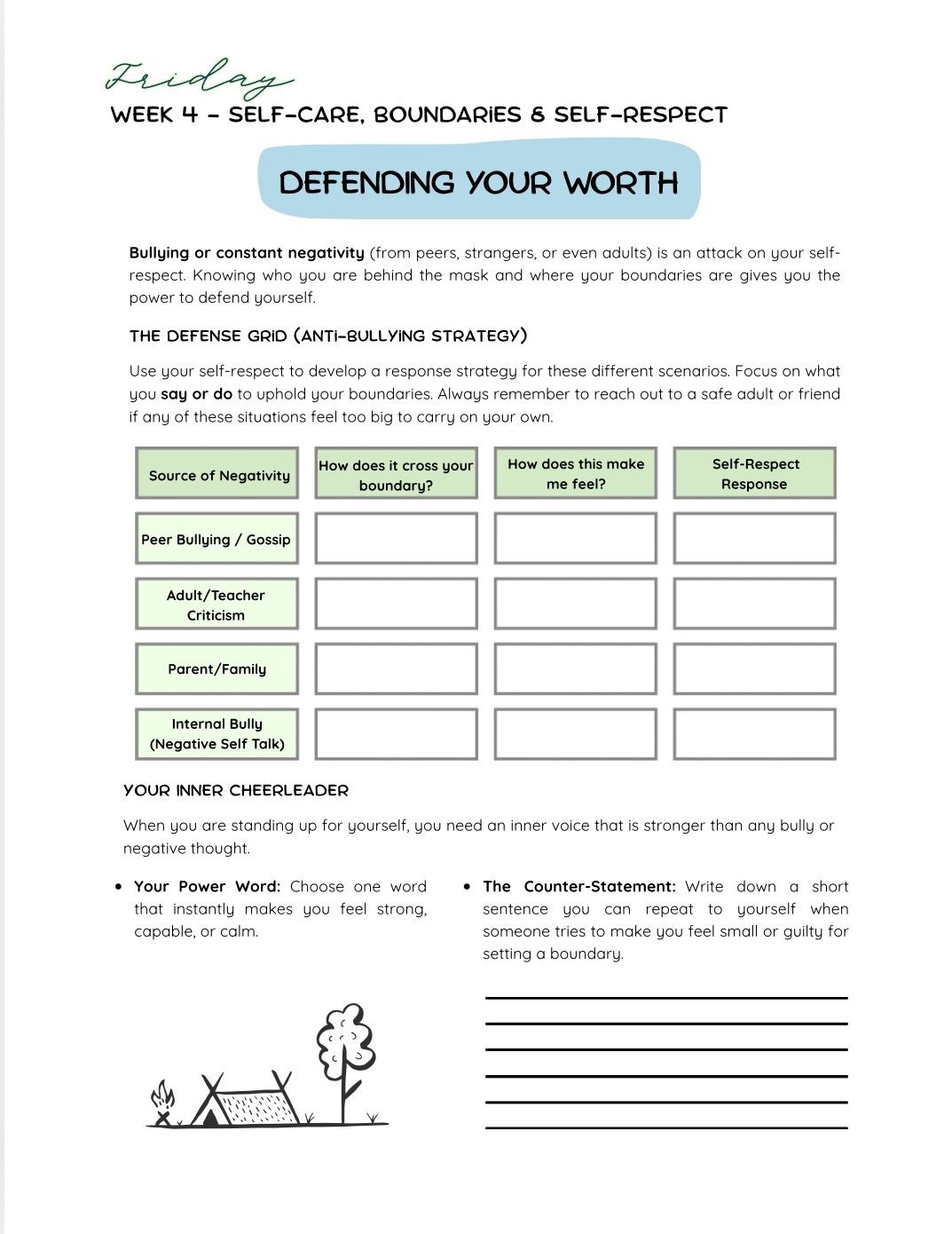 The 4-Week Teen Growth Journal