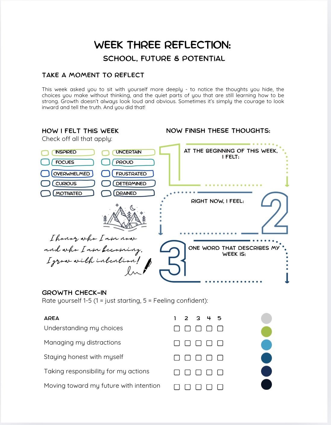The 4-Week Teen Growth Journal