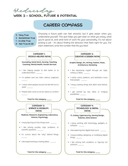 The 4-Week Teen Growth Journal